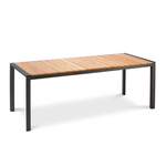 Barths Paros - Dining Tisch 210x90 cm, Teakholz - Anthrazit