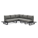 Barths Porto - Lounge-Set 2,5-Sitzer, Anthrazit