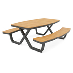 Barths Buddy - Picknicktisch, Polywood - Schwarz