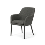 Barths Belfort - Dining Stuhl mit Armlehne, Anthrazit