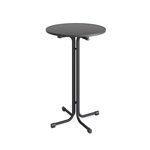 Feros Berlin – Klapp Stehtisch Ø 80 cm, Anthrazit