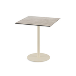 Feros Urban - Terrassentisch sandfarbenes Gestell + Moonstone HPL-Platte 70x70 cm, Sand + Moonstone