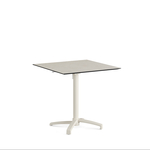 Feros X Cross - Höhenverstellbares sand Tischgestell + Sand stone HPL-Tischplatte 70x70 cm, Sand + Sand stone