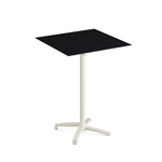 Feros X Cross - Tischgestell hoch sand + Black HPL-Tischplatte 70x70 cm, Sand + Schwarz
