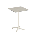 Feros X Cross - Tischgestell hoch sand + Sand stone HPL-Tischplatte 70x70 cm, Sand + Sand stone