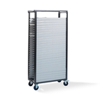 Feros Trolley Klapp-Hochzeitsstühle - für 30 Stück, Hammerite Silber