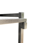Feros Trolley Crossback/Napoleon/Tiffany - für max. 27 Hochzeitsstühle, Hammerite Silber