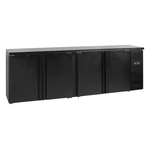 Tefcold Backbar-Kühlschrank CBC410, Schwarz, EEK C