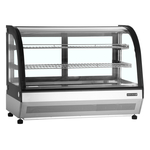 Tefcold Kühlvitrine Tischmodell LCT900C/BLACK, Edelstahl / Glas, EEK C