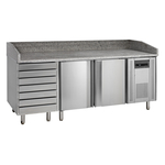 Tefcold Pizzatisch PT1310, SS 304, EEK B