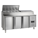Tefcold Sandwich-Zubereitungstheke, GN 1/1 SS7300, SS 304