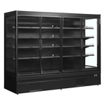 Tefcold Supermarkt-Multideck-Kühlschrank EXTRA2500CD, Schwarz / Glas, EEK C