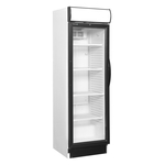 Tefcold Flaschenkühlschrank, Anschlag links CEV425CP 2 LED L/H, Weiß, EEK D