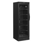 Tefcold Flaschenkühlschrank, Anschlag links CEV425 BLACK L/H, Schwarz, EEK D