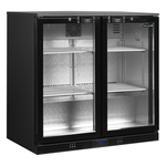Tefcold Backbar-Kühlschrank DB201H, Schwarz RAL9005, EEK A