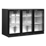Tefcold Backbar-Kühlschrank DB301H-3, Schwarz RAL9005, EEK B