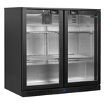 Tefcold Backbar-Kühlschrank BA26H, Schwarz, EEK A