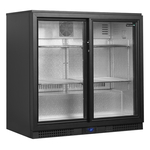 Tefcold Backbar-Kühlschrank BA21S, Schwarz, EEK A