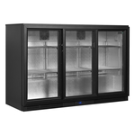 Tefcold Backbar-Kühlschrank BA31S-3, Schwarz, EEK B