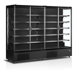 Tefcold Supermarkt-Multideck-Kühlschrank PC2500B, Schwarz RAL9005, EEK B
