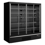 Tefcold Supermarkt-Multideck-Kühlschrank Galaxy+ GP20FGD Maxi Black, Schwarz RAL9005, EEK B
