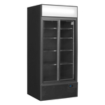 Tefcold Display-Kühlschrank in Schwarz FSC891S Black, Schwarz RAL9005, EEK D