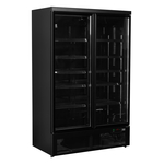 Tefcold Displaykühlschrank Atom Maxi C2DBB, Schwarz RAL9005, EEK B
