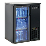 Serrco by Tefcold High-End-Backbar-Kühlschränke SCL-2GMU+, Anthrazit RAL 7021, EEK D