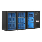 Serrco by Tefcold High-End-Backbar-Kühlschränke SCL-222GMU+, Anthrazit RAL 7021, EEK C