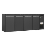 Serrco by Tefcold High-End-Backbar-Kühlschränke SCL-2222MU+, Anthrazit RAL 7021, EEK C
