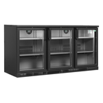 Serrco by Tefcold High-End-Backbar-Kühlschränke SGD-360GE, Anthrazit RAL 7021, EEK E