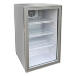IARP Flaschenkühlschrank Counter98-Silver, Silbergrau, EEK D