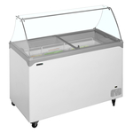 Tefcold Speiseeisvitrine NIC402SC-SO, Weiß, EEK D