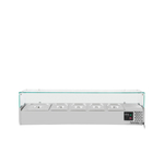 Vaiotec Gastro-Kühlaufsatz mit Glasabdeckung 4xGN1/3 + 1xGN1/2, 1400 × 395 mm