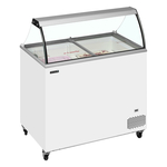 Tefcold Speiseeisvitrine IC302SC-SO, Weiß, EEK D