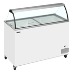 Tefcold Speiseeisvitrine IC402SC-SO, Weiß, EEK D