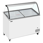 Tefcold Speiseeisvitrine IC402SCE-SO, Weiß, EEK D