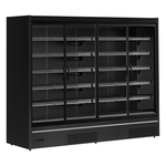 Tefcold Supermarkt-Multideck-Kühlschrank MDCB2500HB, Schwarz RAL9005, EEK B