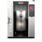 UNOX CHEFTOP-X XEDA-1021-GXLS Professioneller Countertop-Ofen 10 Einschübe GN 2/1 Gas Türöffnung links