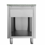Vaiotec Kassentisch mit Schublade grau, 600 × 820 mm