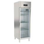 Vaiotec Topline Gewerbekühlschrank, 1-türig GN 2/1 – Glas, 660 × 850 mm