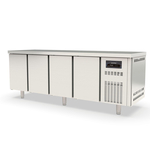 Vaiotec Topline Gastro-Kühltisch, 4-fach GN 1/1 mit 4 Türen, 2245 × 700 mm