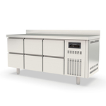 Vaiotec Topline Gastro-Tiefkühltisch, 3-fach GN 1/1 mit 6 Schubladen & Aufkantung, 1795 × 700 mm