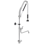 Vaiotec Topline Geschirrwaschbrause mit Schwenkauslauf, 2 Mischventilen & Zug-Automatik – Einloch, 140 × 350 mm