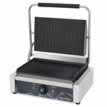 Vaiotec Elektro Gastro-Kontaktgrill, oben & unten gerillt, 430 × 390 mm