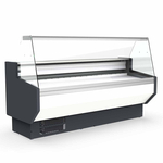 Vaiotec Topline Gastro-Kühltheke 100 – gerades Frontglas weiß, 1025 × 800 mm