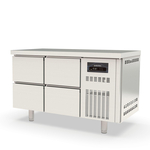 Vaiotec Topline Gastro-Tiefkühltisch, 2-fach GN 1/1 mit 4 Schubladen, 1345 × 700 mm