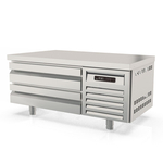 Vaiotec Topline Gastro-Unterbaukühltisch, 1-fach GN 2/1 mit 2 Schubladen, 1210 × 700 mm