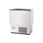 Vaiotec Topline Gastro-Getränkekühltruhe Weiß mit Edelstahlschiebedeckel, 129 Liter, 705 × 545 mm