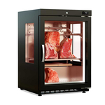 Vaiotec Topline Gastro-Reifeschrank Dry-Aging Schwarz,120 Liter, 20 kg Fleisch, Seitenfenster, 600 × 650 mm